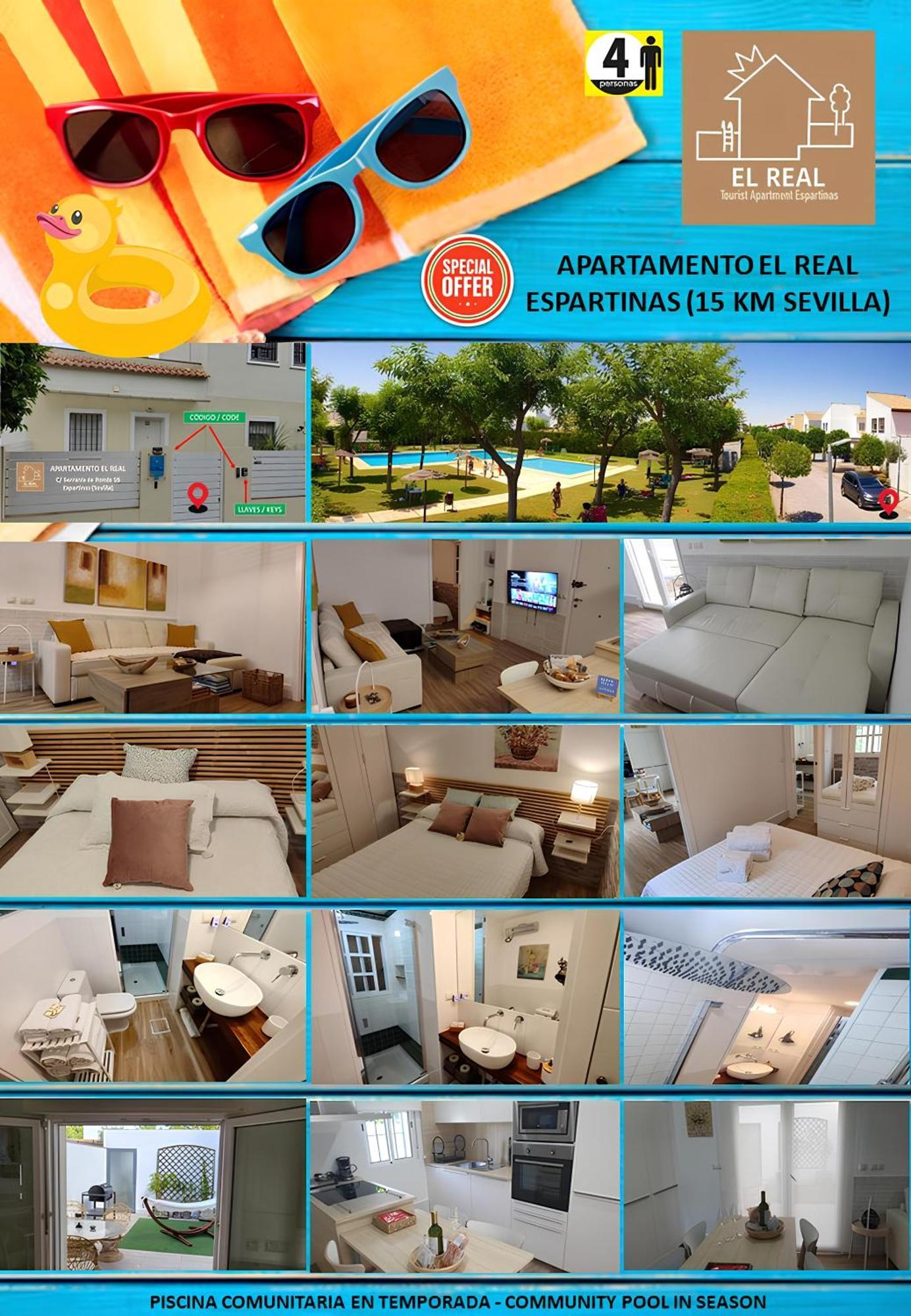 Apartamento El Real - Espartinas - Sevilla מראה חיצוני תמונה